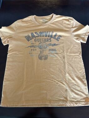 LUCKY BRAND NASHVILLE GUITARS Shirt Mens Large
